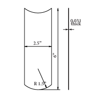 Concave/Convex Cabinet Scraper Drawing